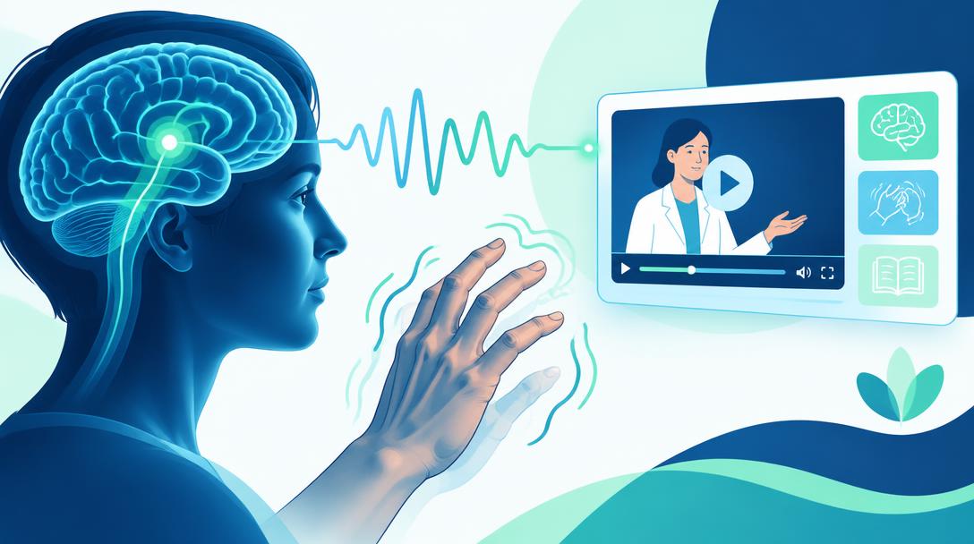 Medizinische Wissensvermittlung zu Gehirn und Handtremor